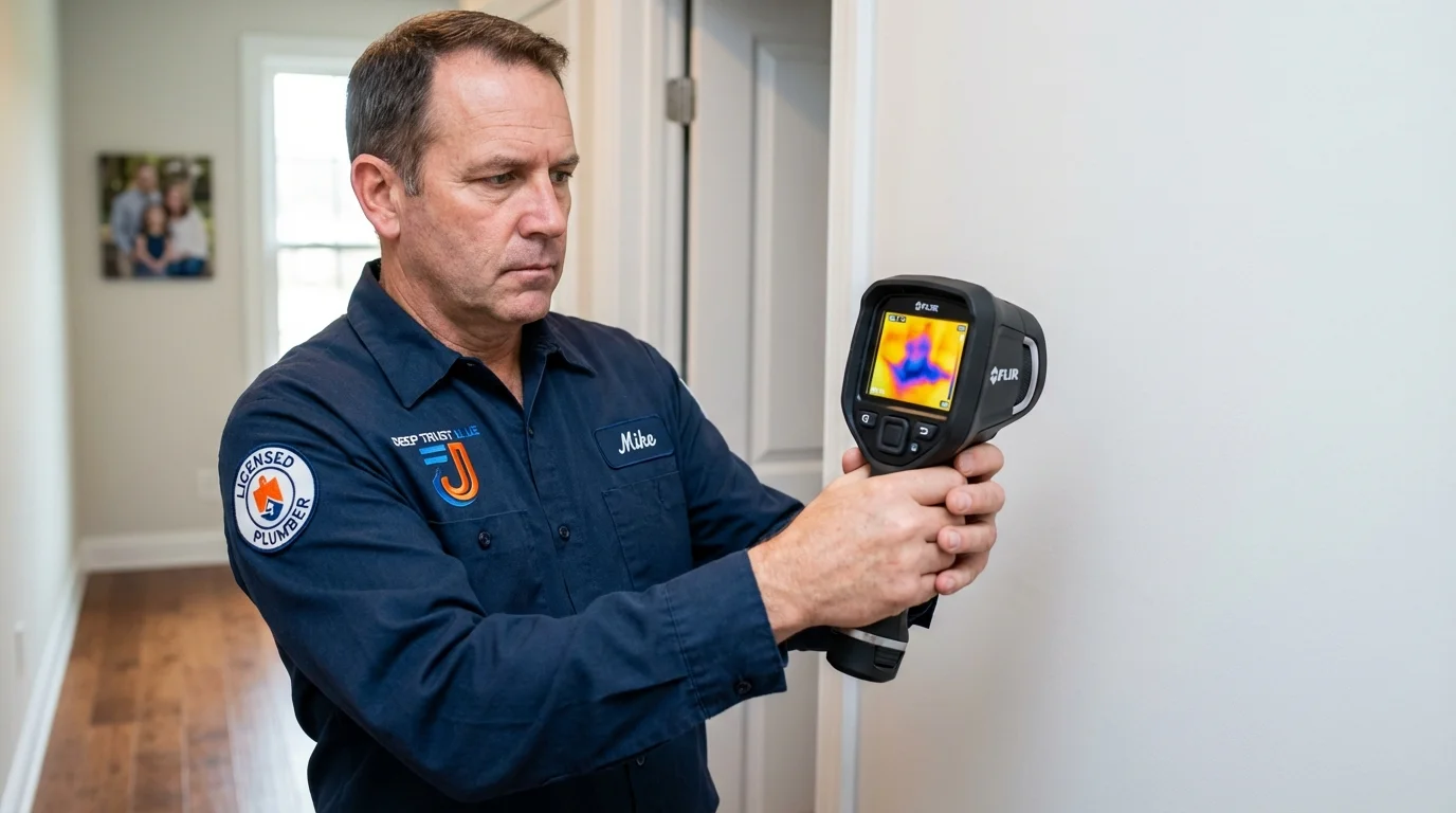 Thermal imaging leak detection by Johns Plumbing LLC in Mayer